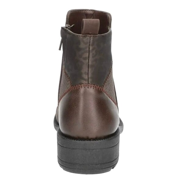 Easy Street MYSTERY Women's Ankle Boots Lug Sole Booties Brown Size 8.5 - Picture 5 of 8